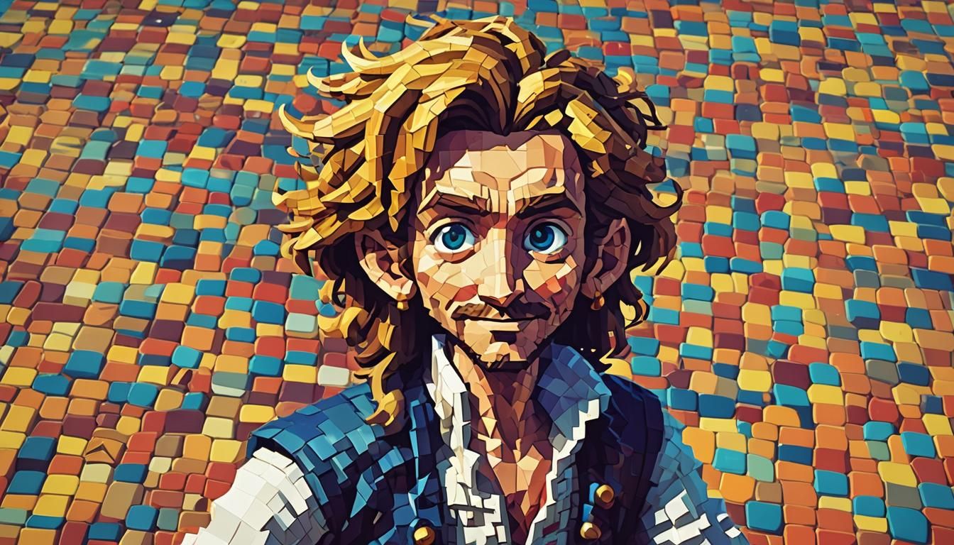 Guybrush Threepwood in Monkey Island Pixel Art