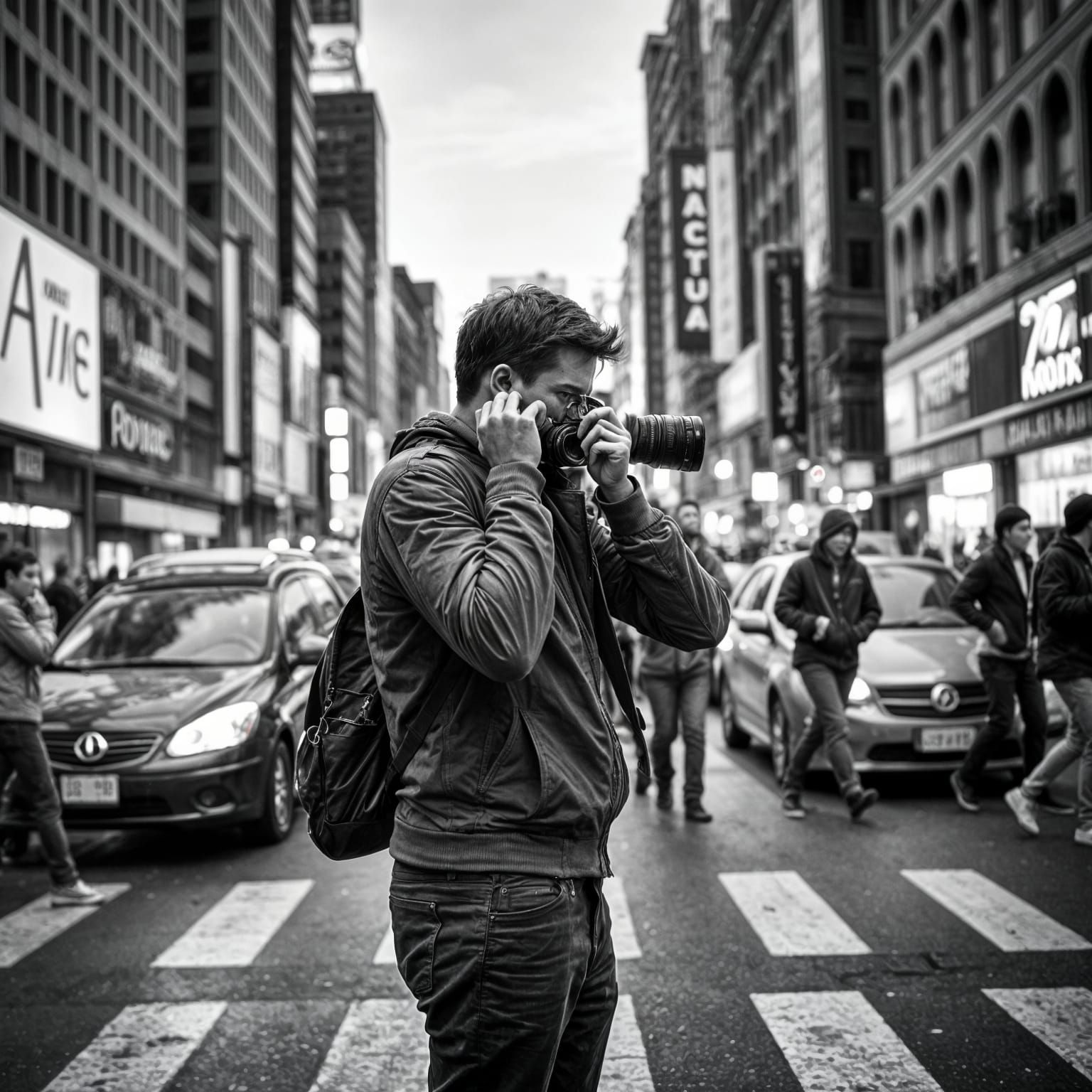 Candid Street Photography in Black and White