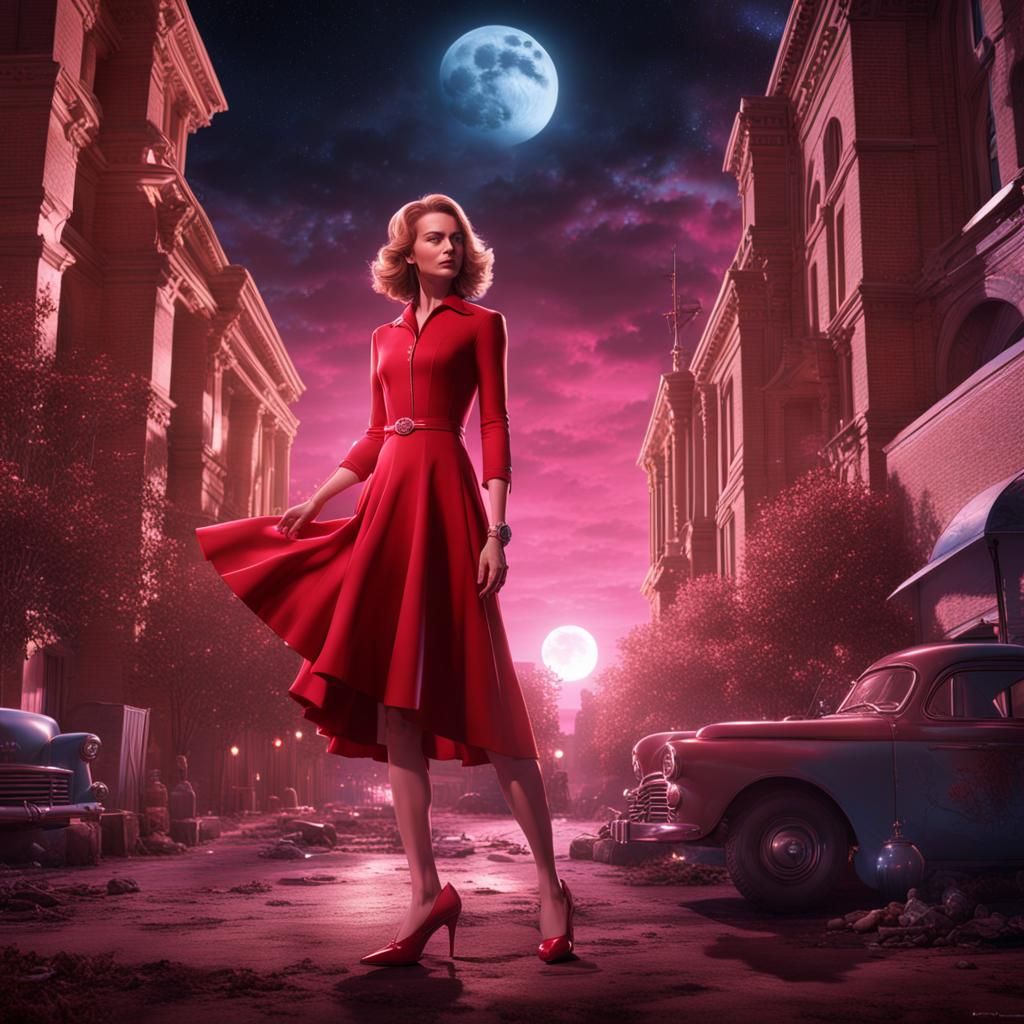 Jean Grey in Smallville: A Matte Painting