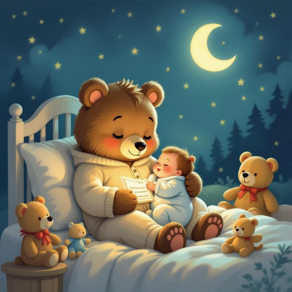 Gentle Beast Sings to Baby in Dreamy Nursery