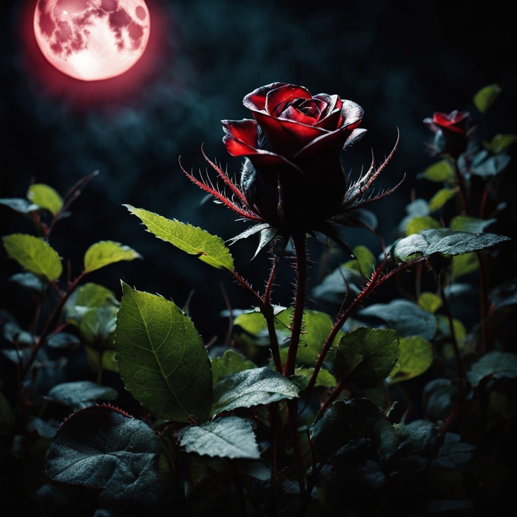 Venus Fly Trap Rose Hybrid in Macabre Bloom