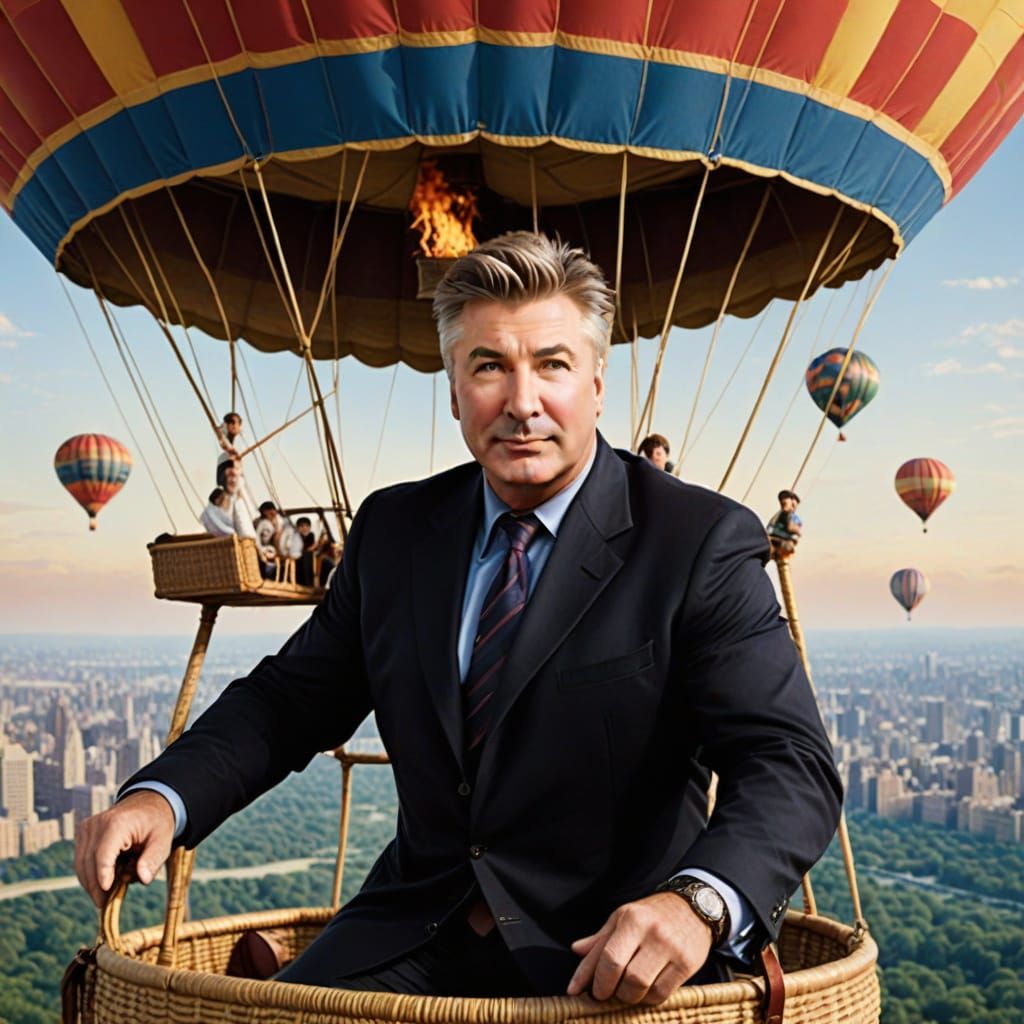 Alec Baldwin in a Vintage Air Balloon