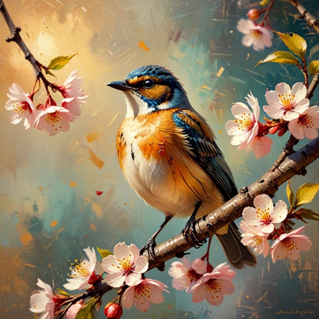 Un petite mésange aux belles couleurs,  5 💜