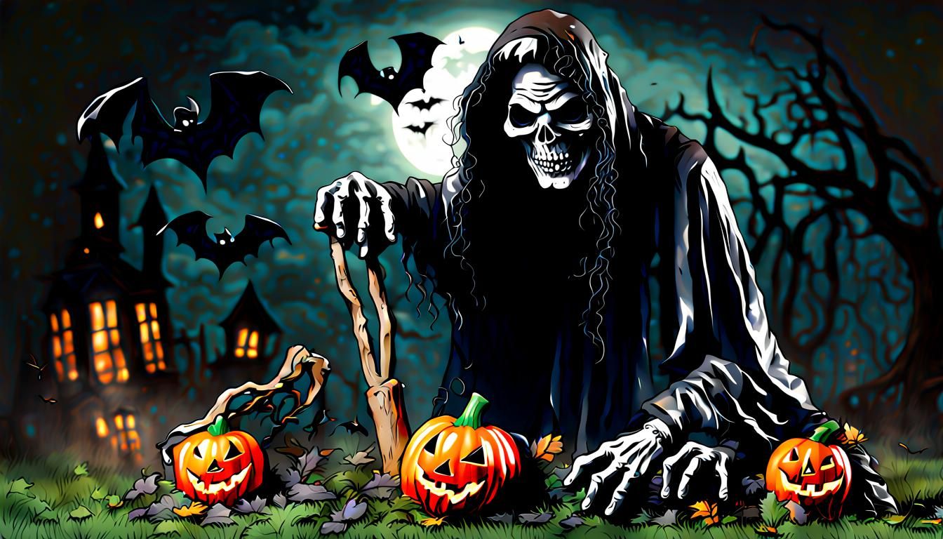 Scary Hyperrealistic Halloween Grave Digger Decoration