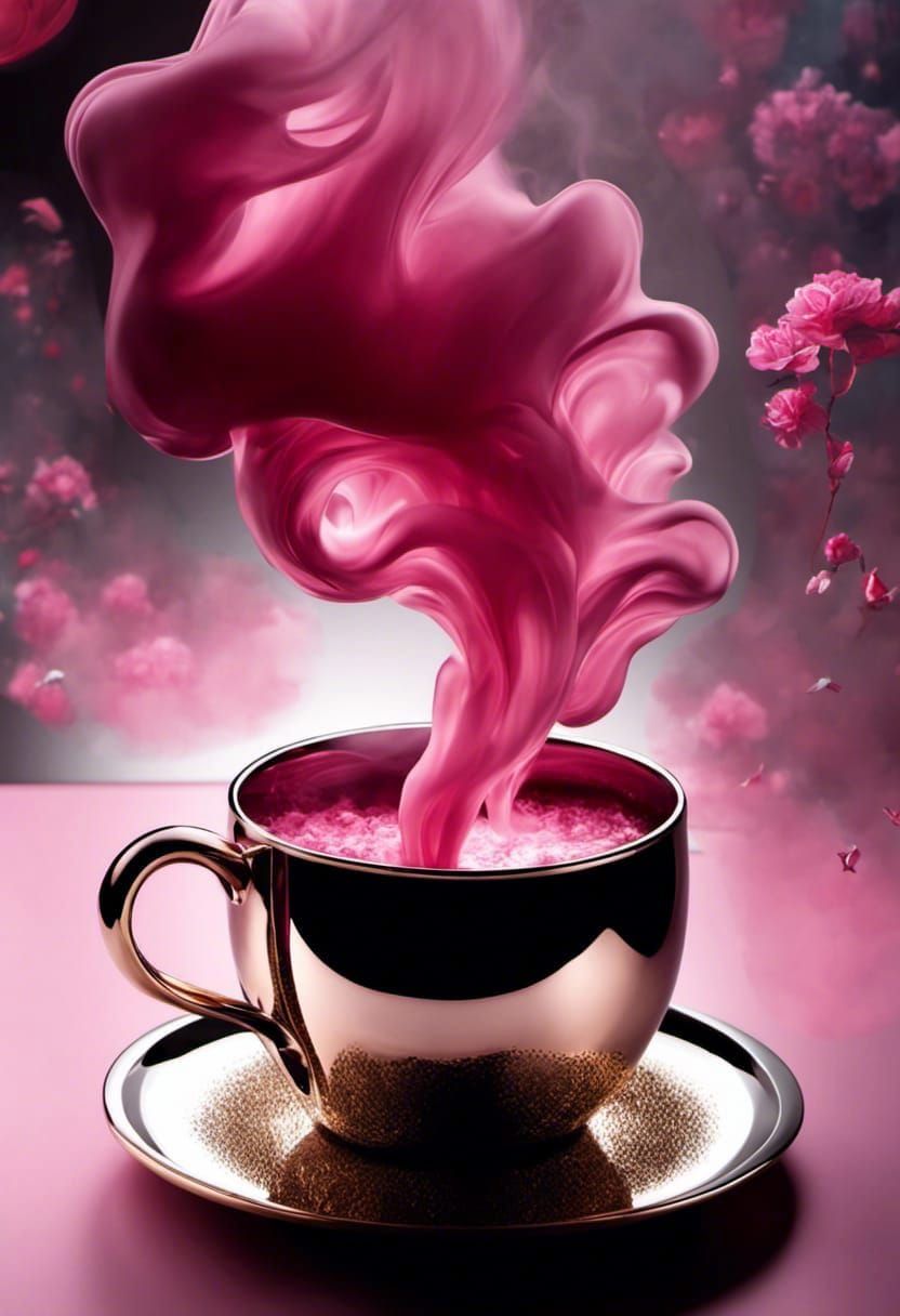 Victorian Pink and Gold Fantasy Photograph