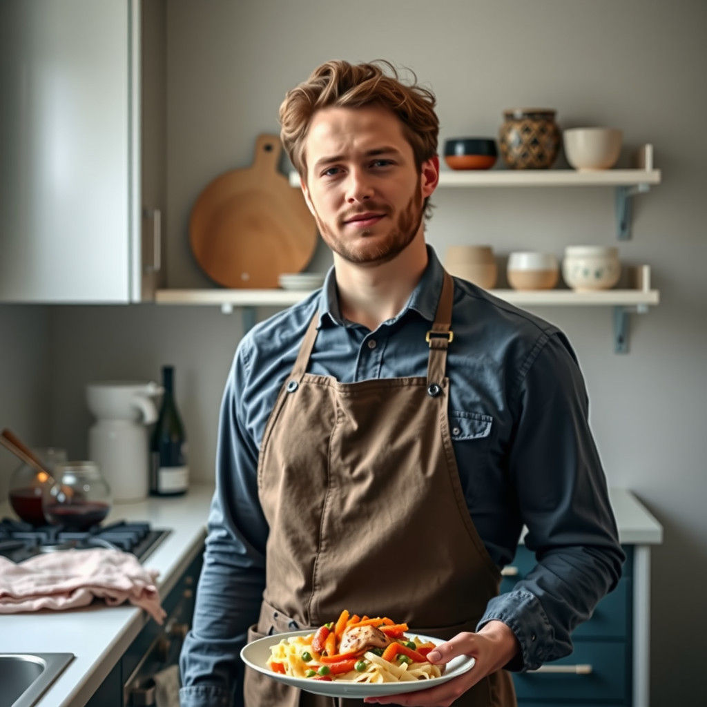 Man in Apron: Stock Photo Inspired Portrait