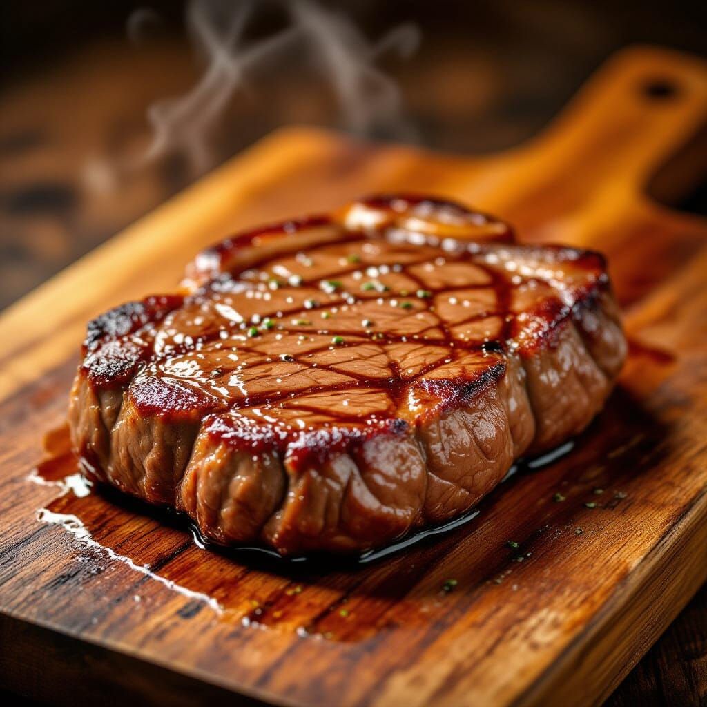 Hyperrealistic Wagyu Beef Steak Photography