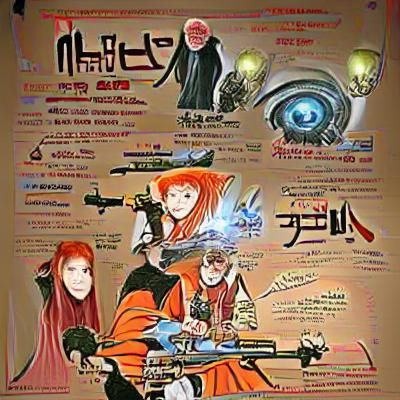 Anime Poster: Magic, Futuristic Weapons, and Diverse Charact...