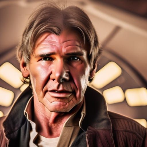 Old Han Solo Portrait in Natural Lighting