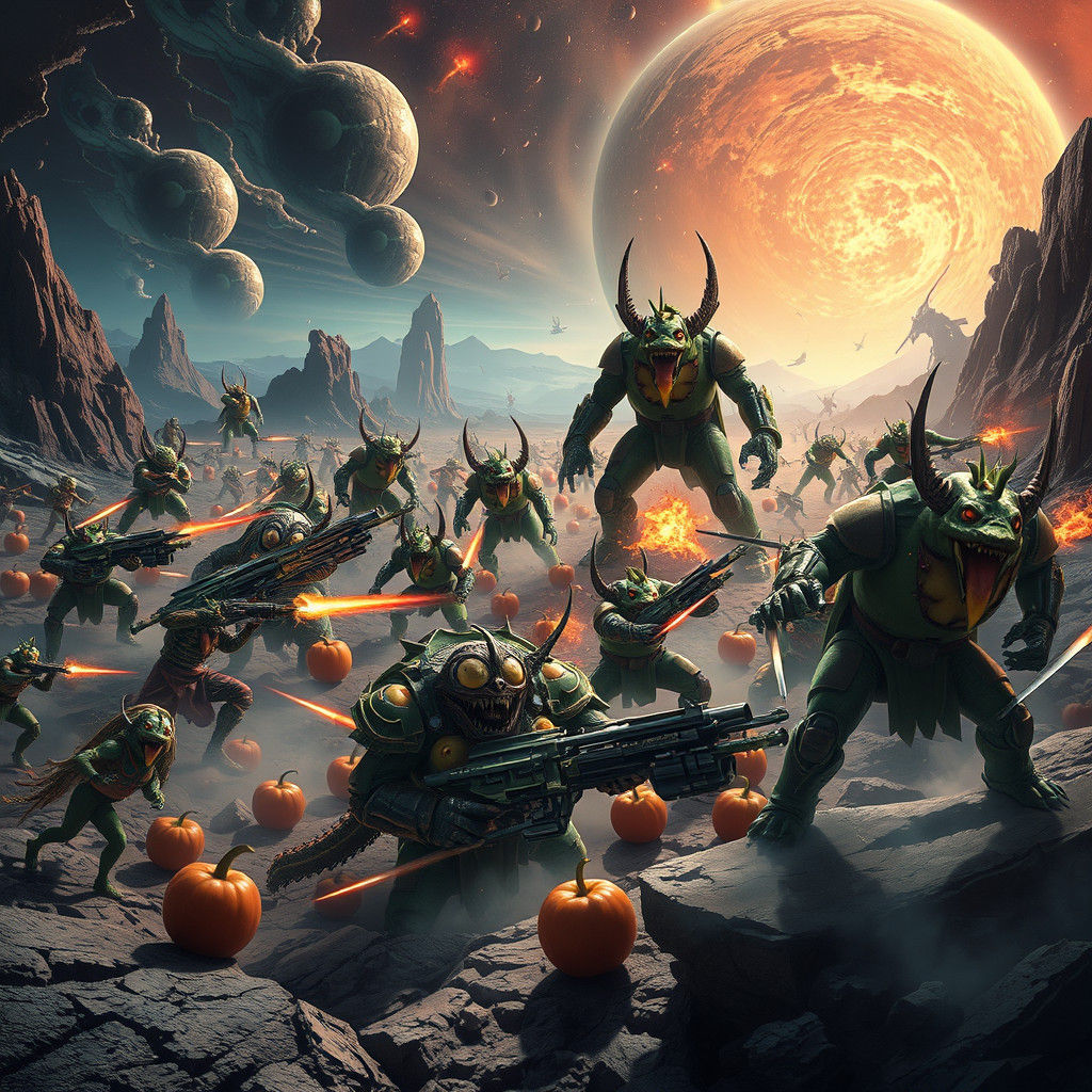 Epic Fruit and Vegetable War on Mystic Planet