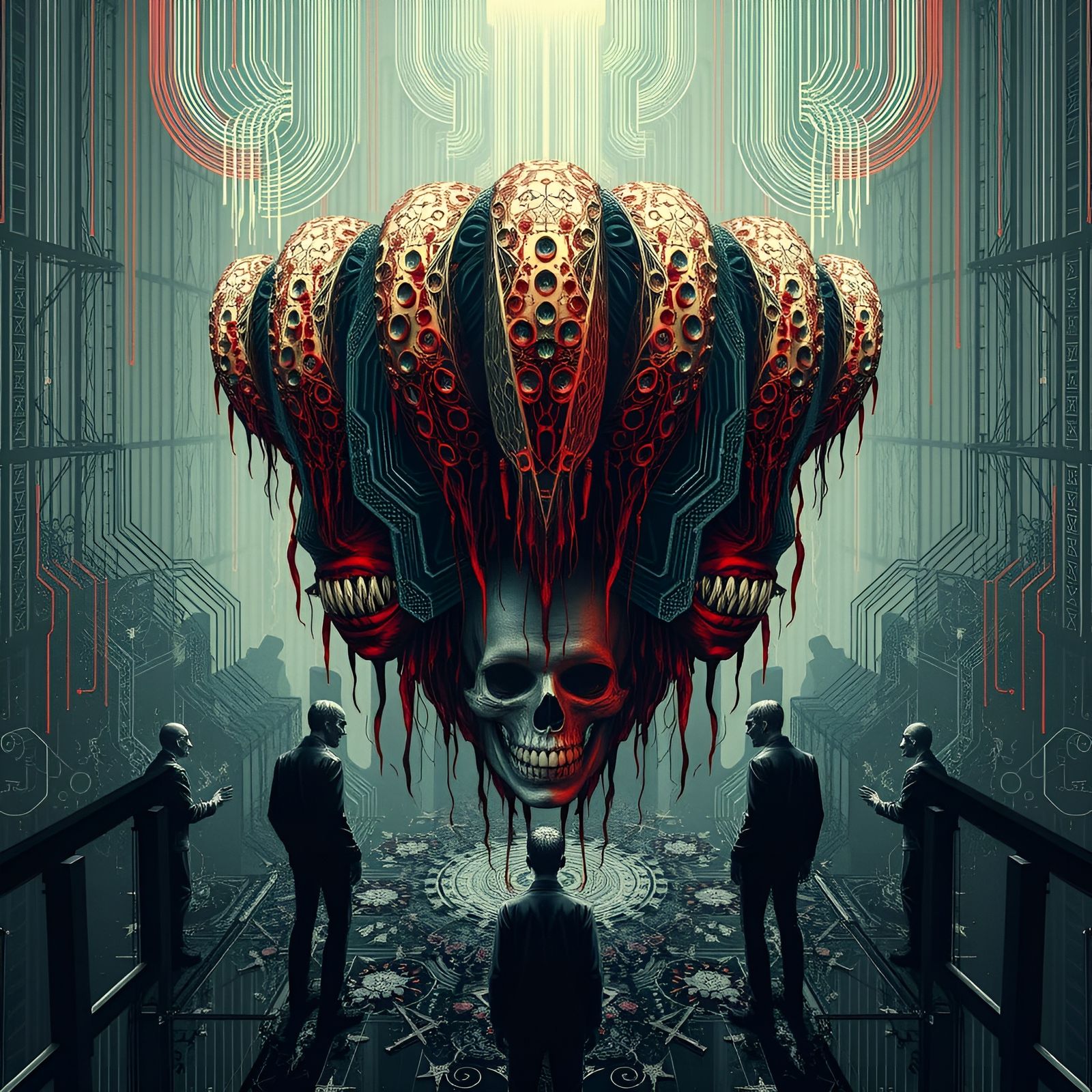 Macabre Horror: Corrupted People in Digital Decay