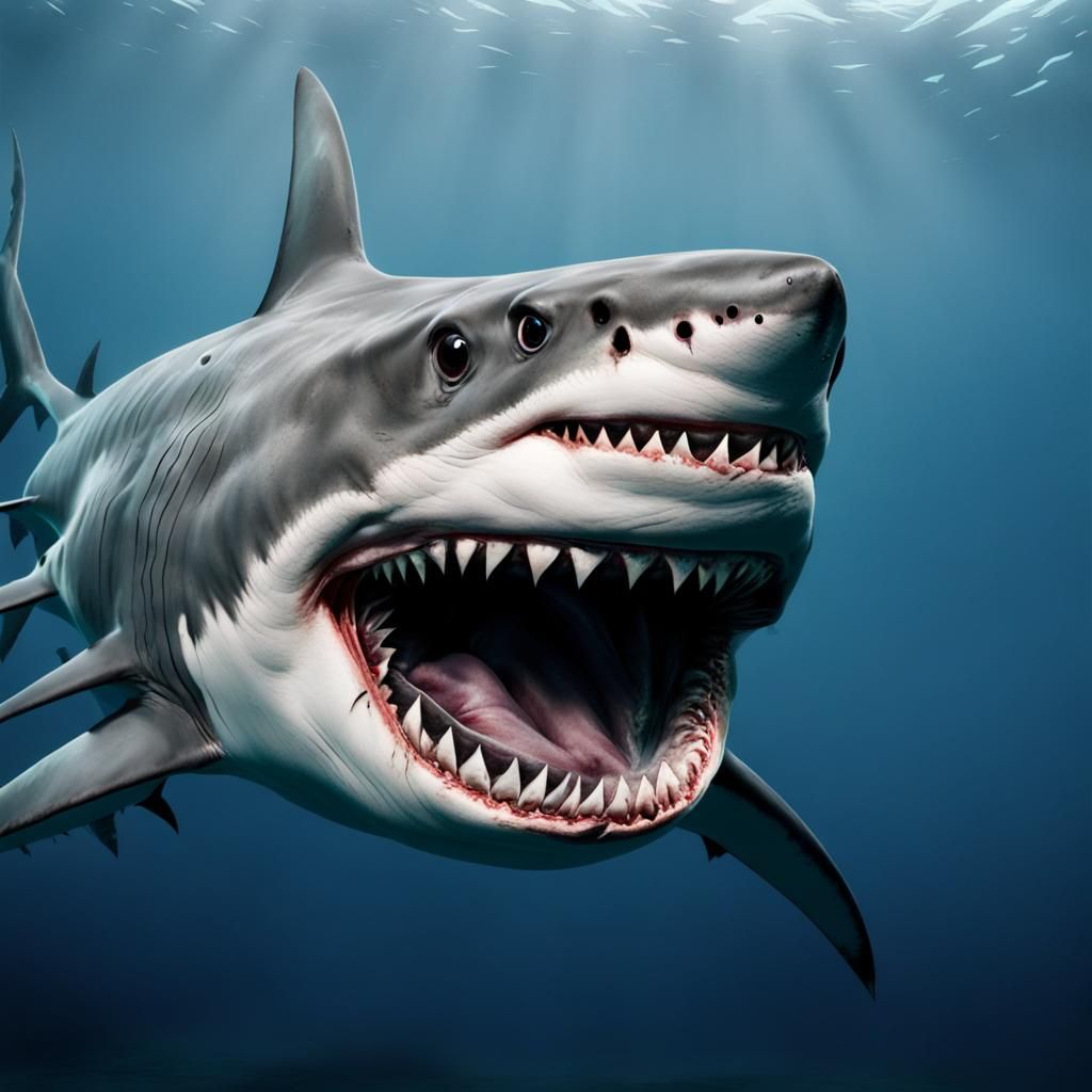 Menacing Shark Art: A Powerful Predator