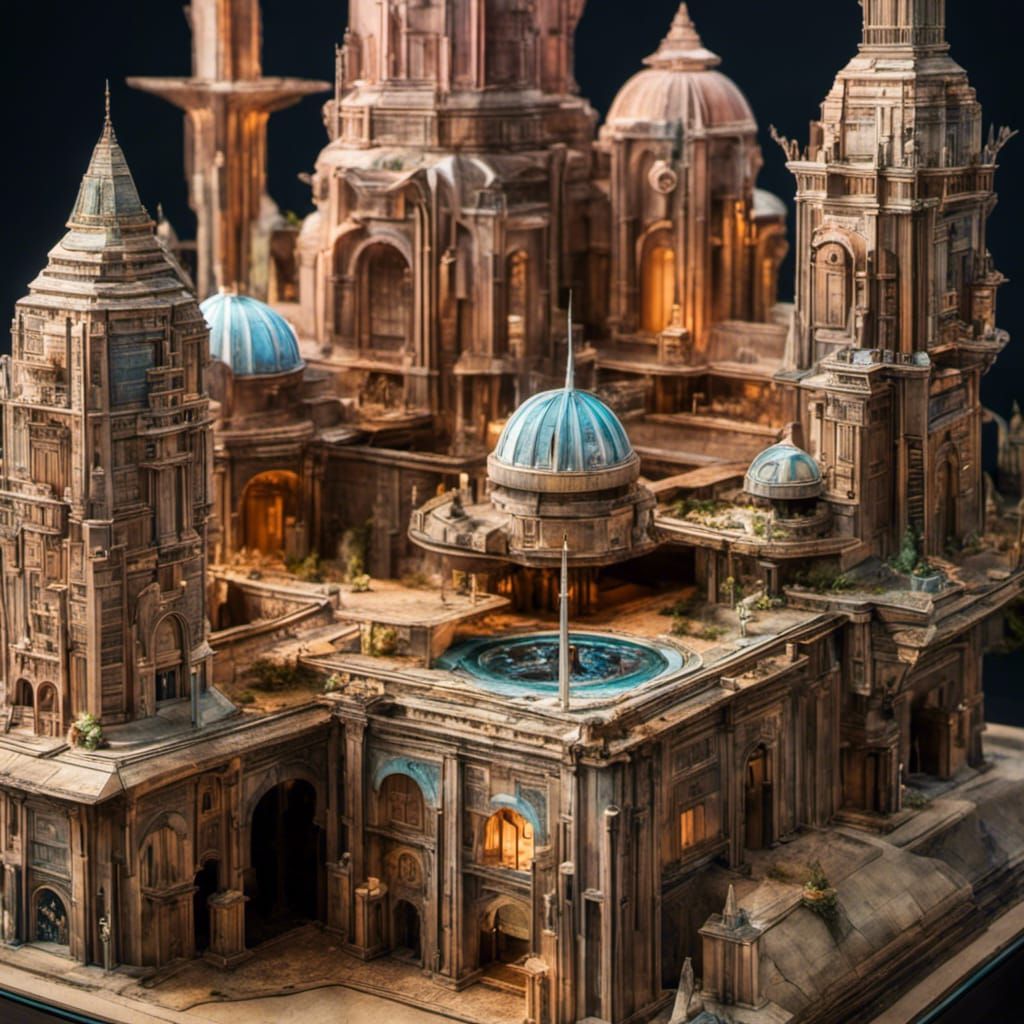 Magical Pop-Up Coruscant World from Jedi Temple Book