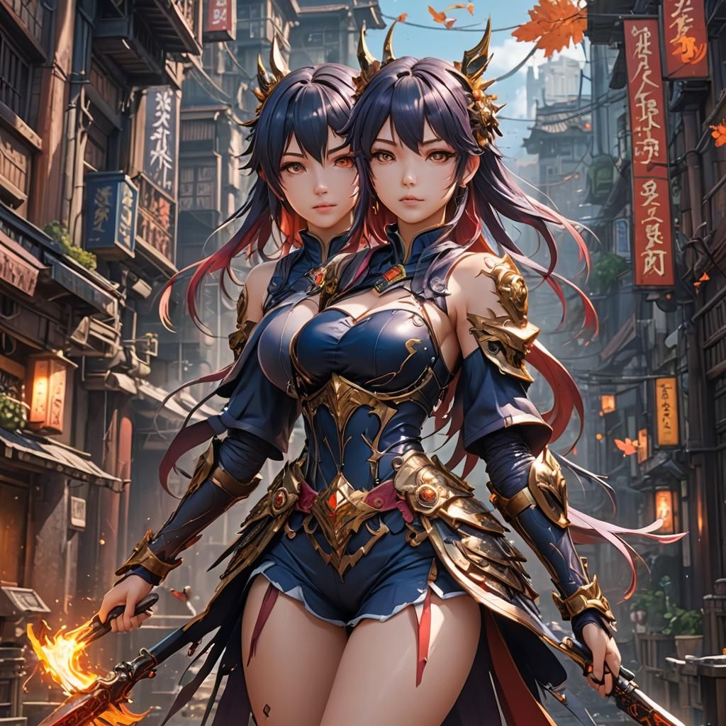 Anime Girls in Detailed Fantasy Art