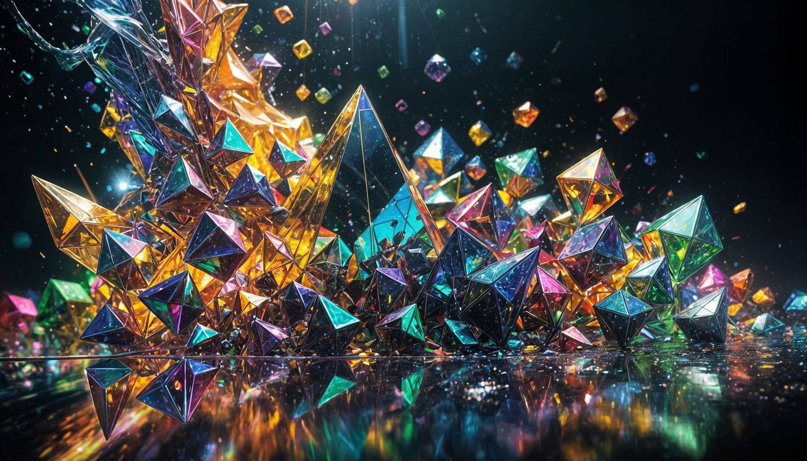 Refracted Light: Prismatic Color Festival in Hyperrealism