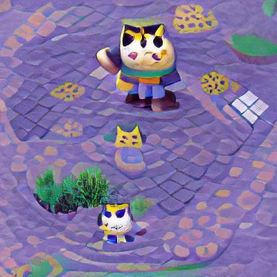 Moe the Cat from Animal Crossing