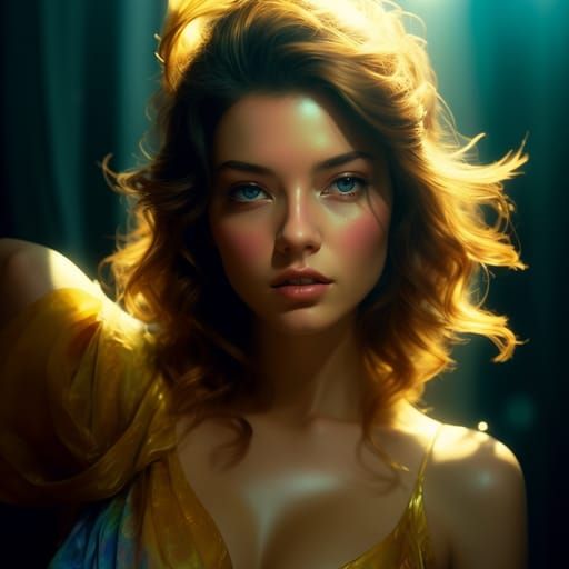 AI Image of Brunette Haired Person