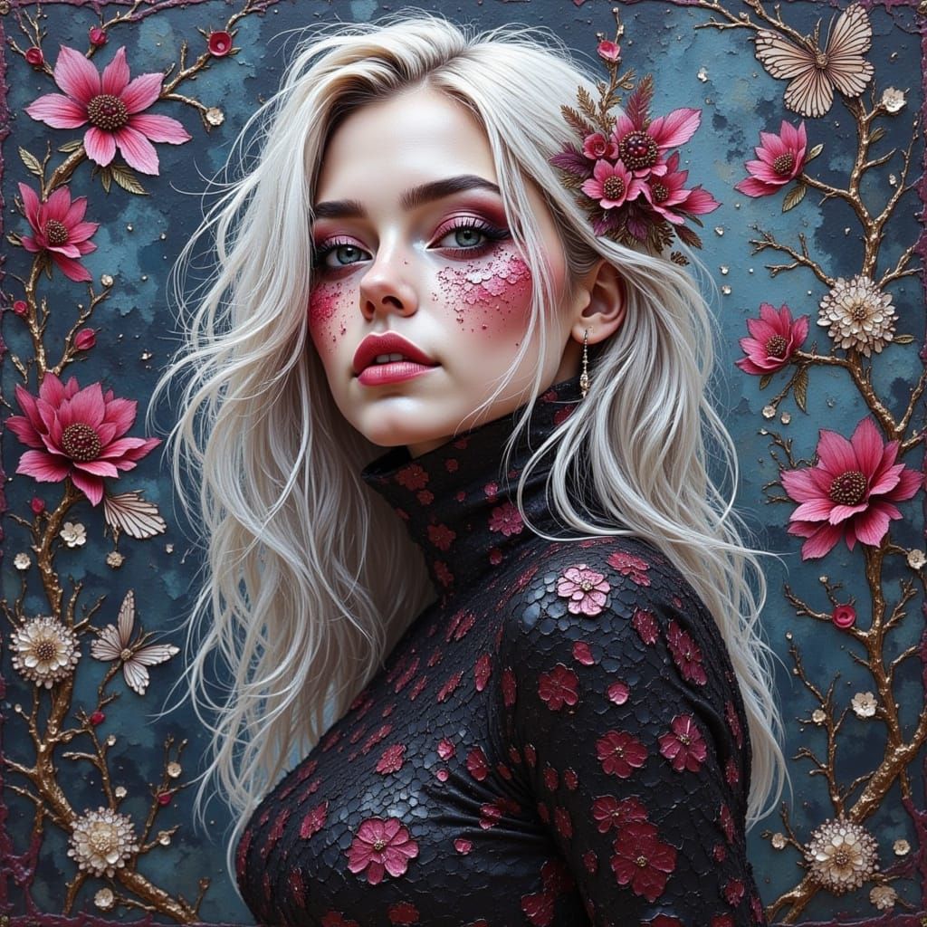 Surreal Nighttime Cityscape in Vibrant Painterly Style