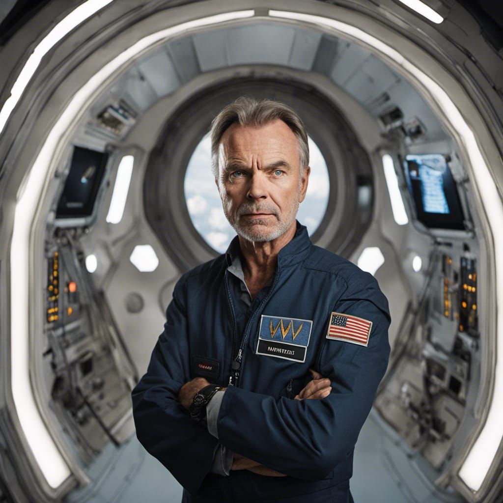Spaceship Captain Portrait in Professional Photography Style