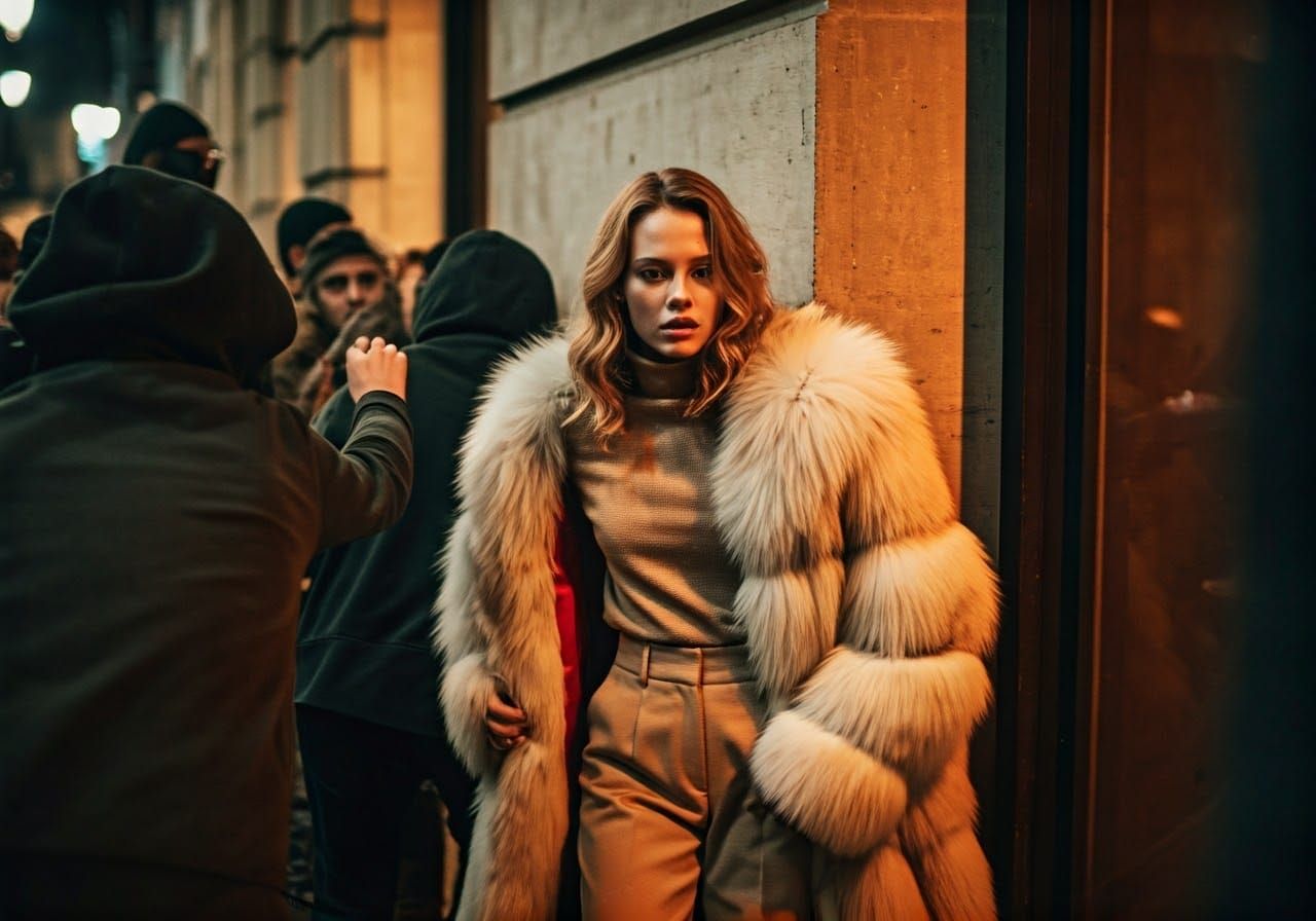 Elegant Aristocrat Struggles in Parisian Night