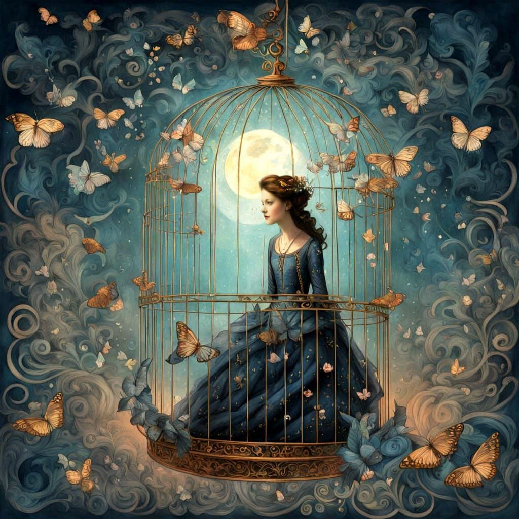 Surreal Digital Artwork of Whimsical Fantasy World