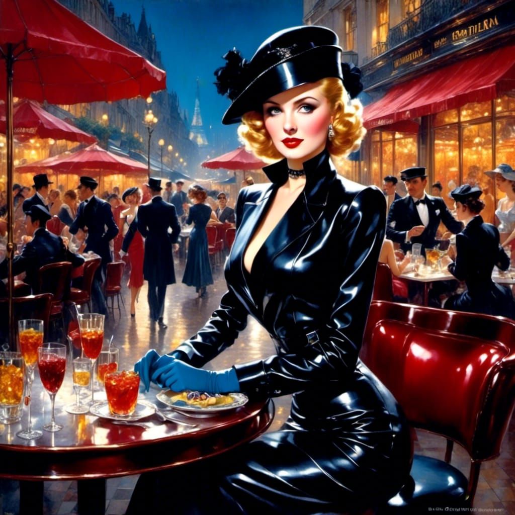 <lora:The shine of latex:1.0>