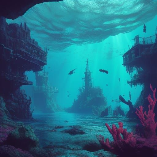 Atlantis Underwater Metropolis Unveiled in Panoramic Glory