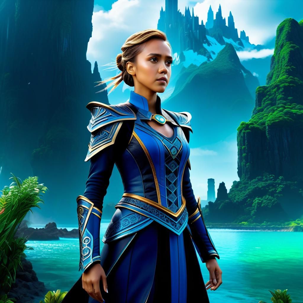 Jessica Alba: Detailed Matte Painting in 8K