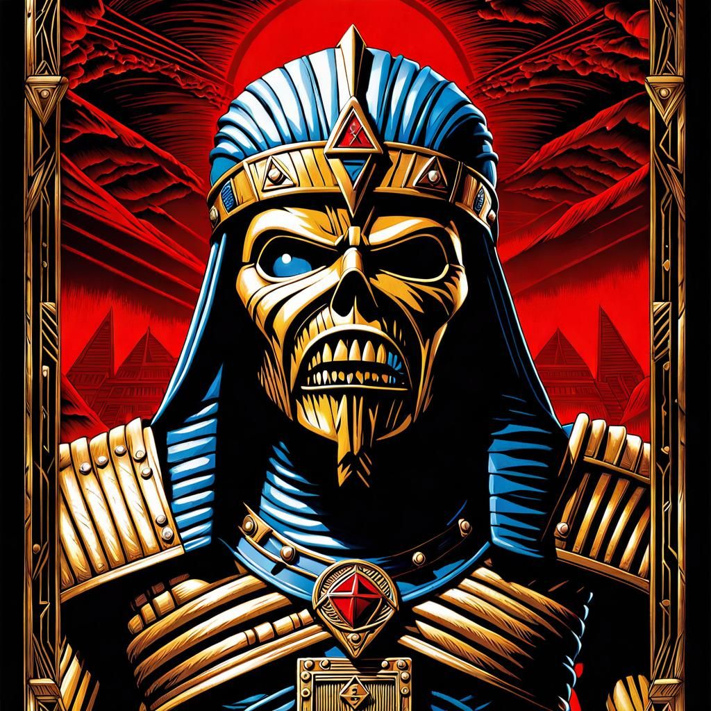 Iron Maiden Powerslave Era Mummy Poster