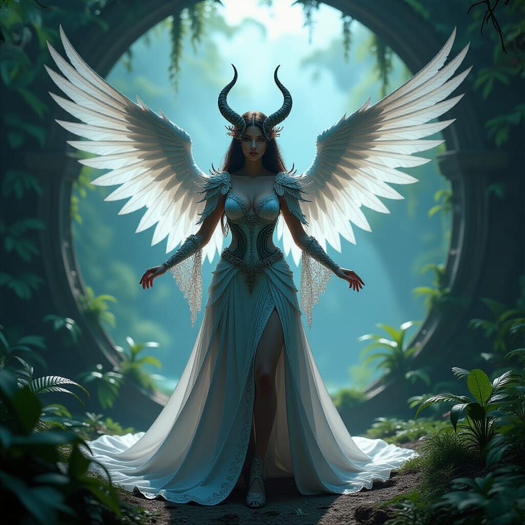 Mystical Goddess in Hyperrealistic Fantasy Art