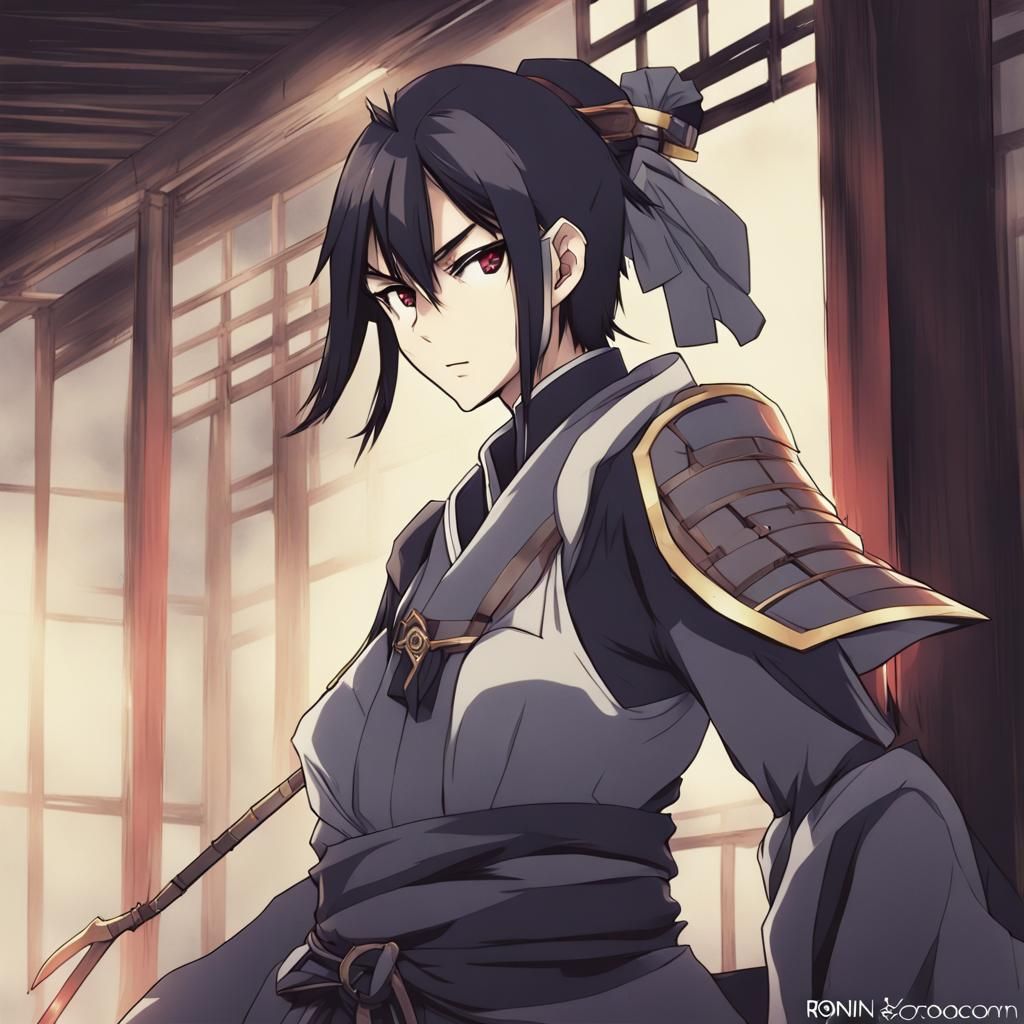 Anime Style Ronin Warrior Digital Art