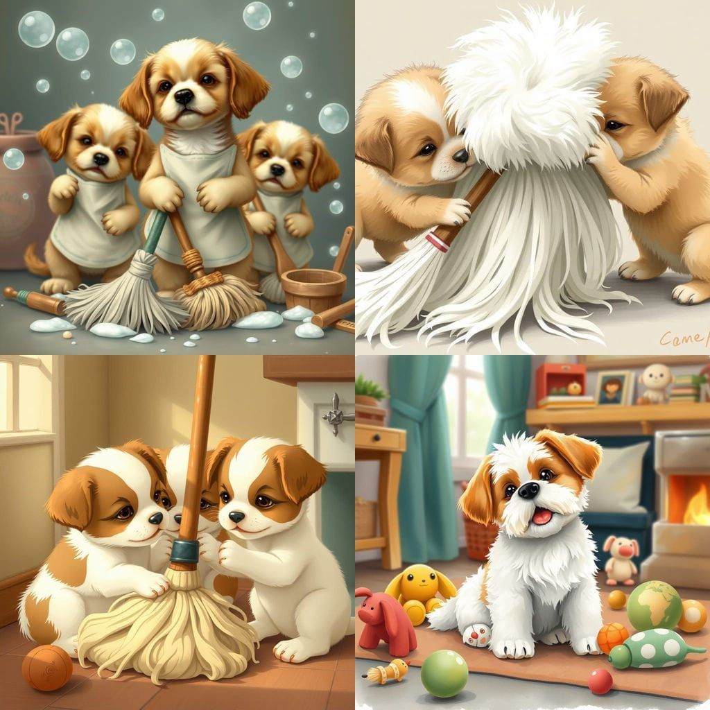 AI-Generated Pug Puppy Image