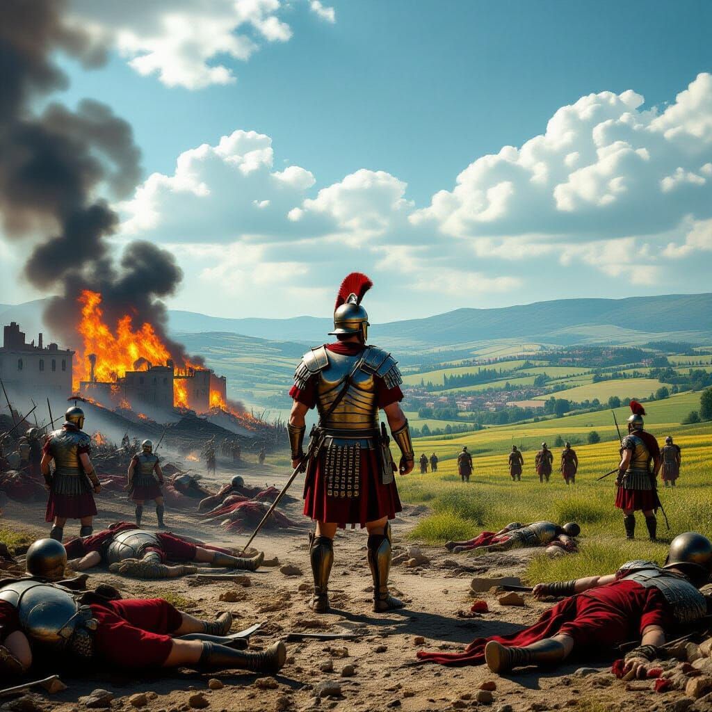 Roman Centurion Torn Between War and Peace