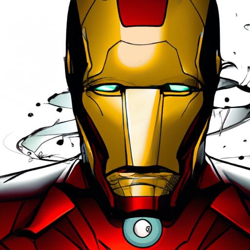 Iron Man Comic Book Art Illustration