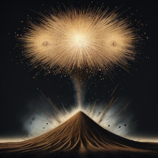 Surreal Explosion of Nothingness with Wildflower