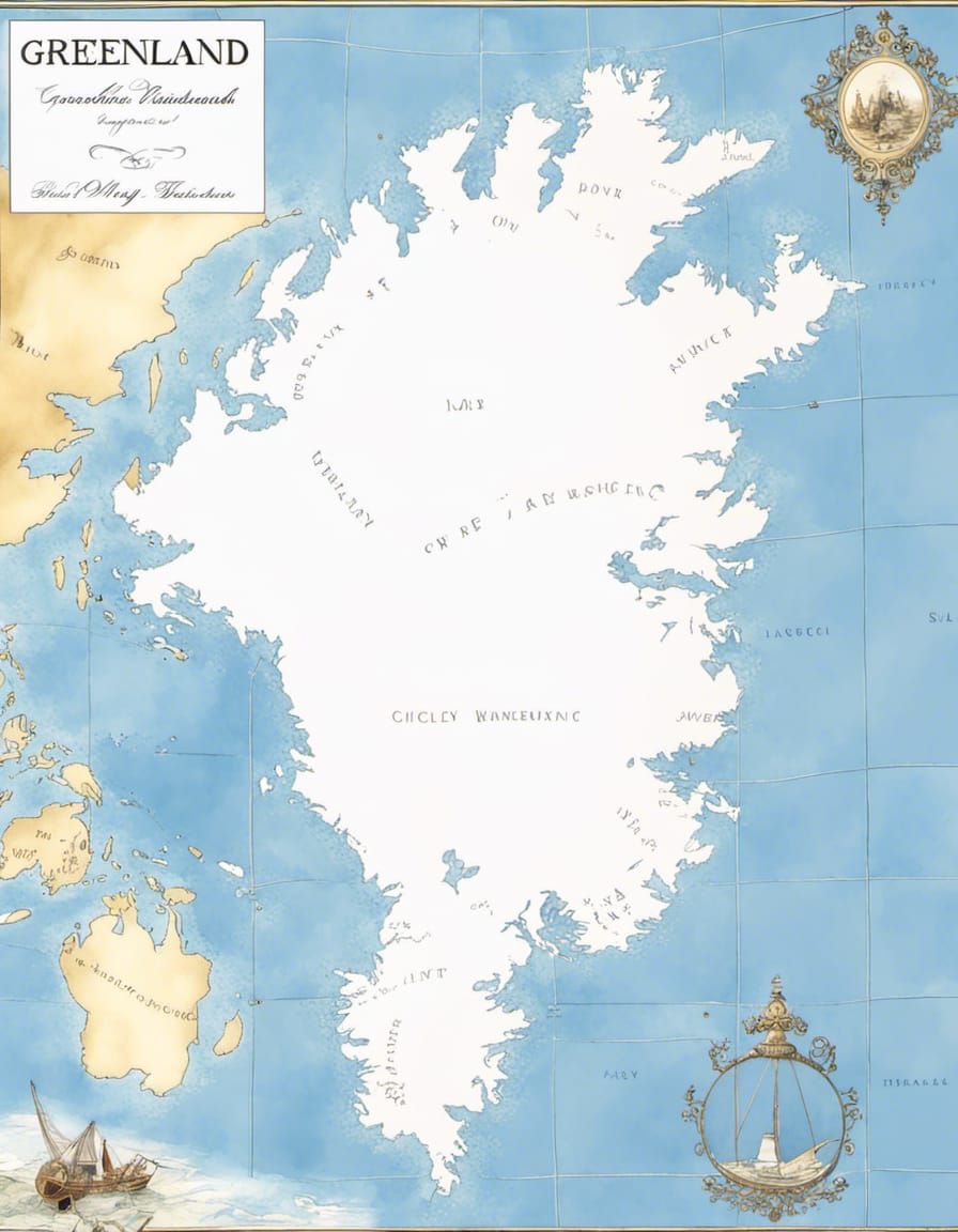 Illustrated Map of Greenland