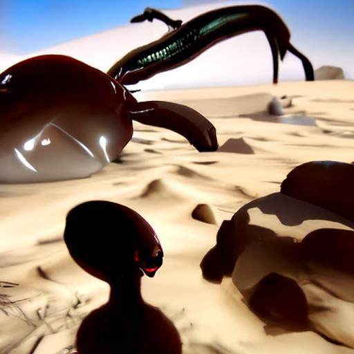 Alien Creatures on Mars in Unreal Engine