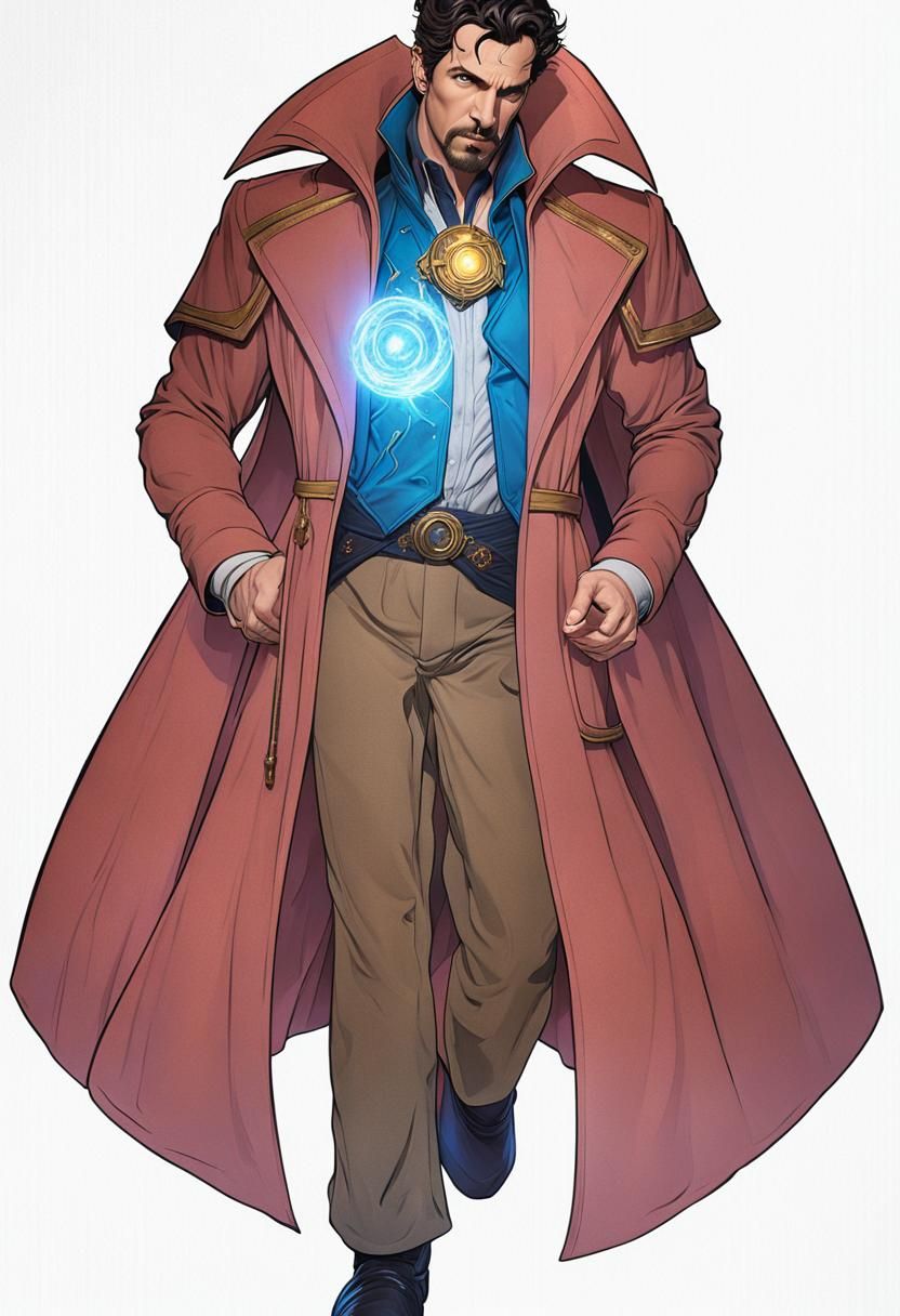 John Constantine Doctor Strange Fusion in Detailed Matte Pai...