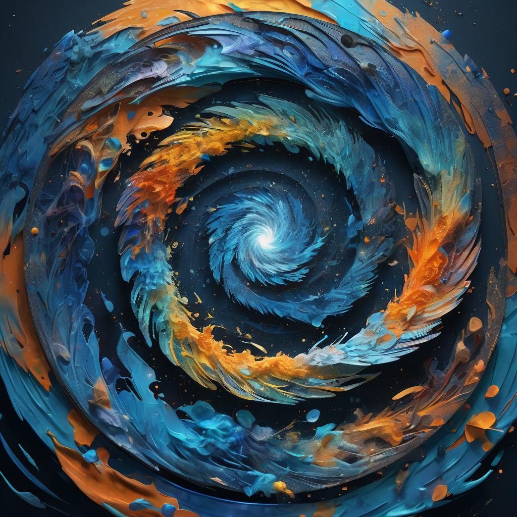 Holographic Tulpa Emerges from Alcohol Ink Vortex