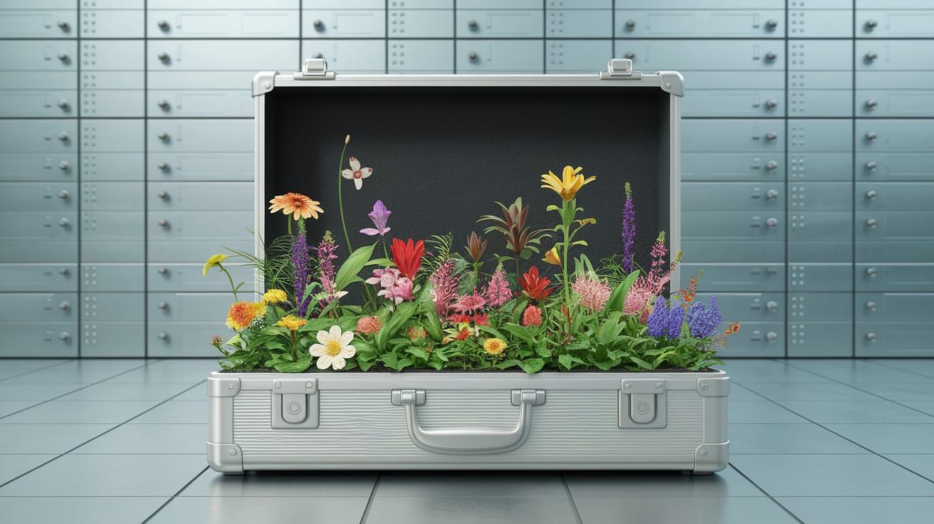 Briefcase Garden: Life in a Bank Vault