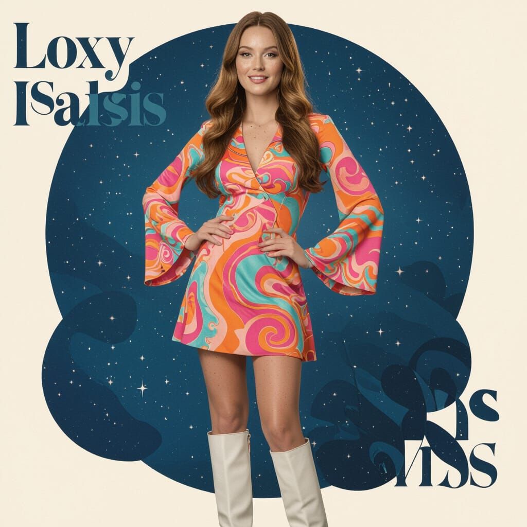 Loxy Isadora Bliss 1960s Go-Go Dancer Portrait