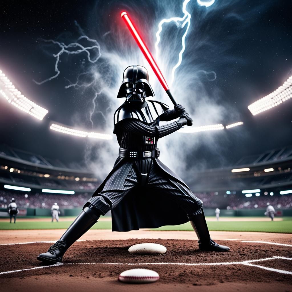 Darth Vader bats next.