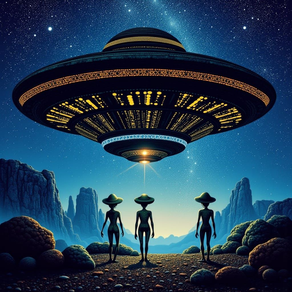 Western UFO, Complete with Sombrero