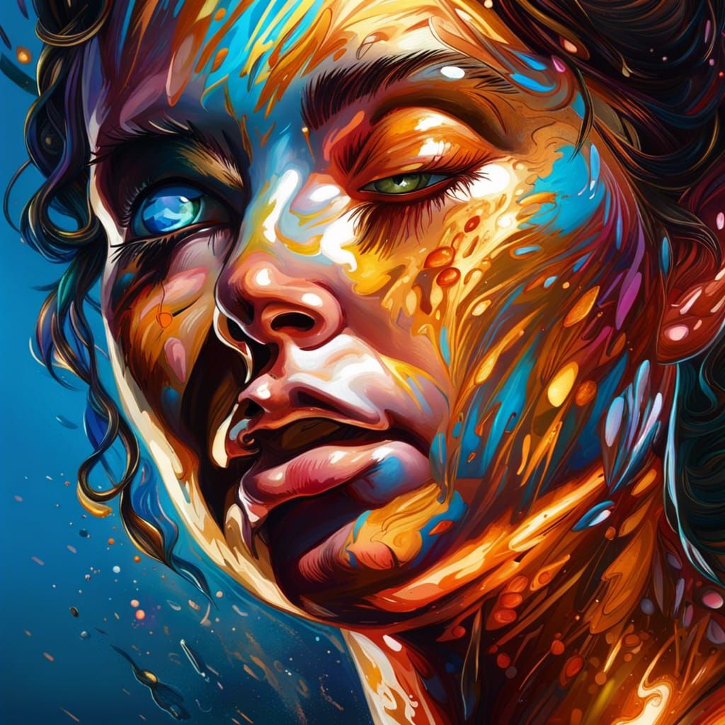 Hyperrealistic Hestia in Dramatic Lighting