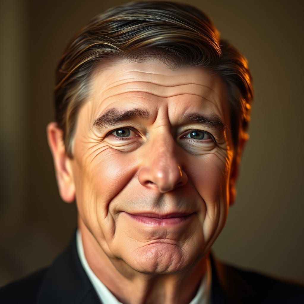 Sensational Close-Up Portrait of Reagan in Soft Golden Light