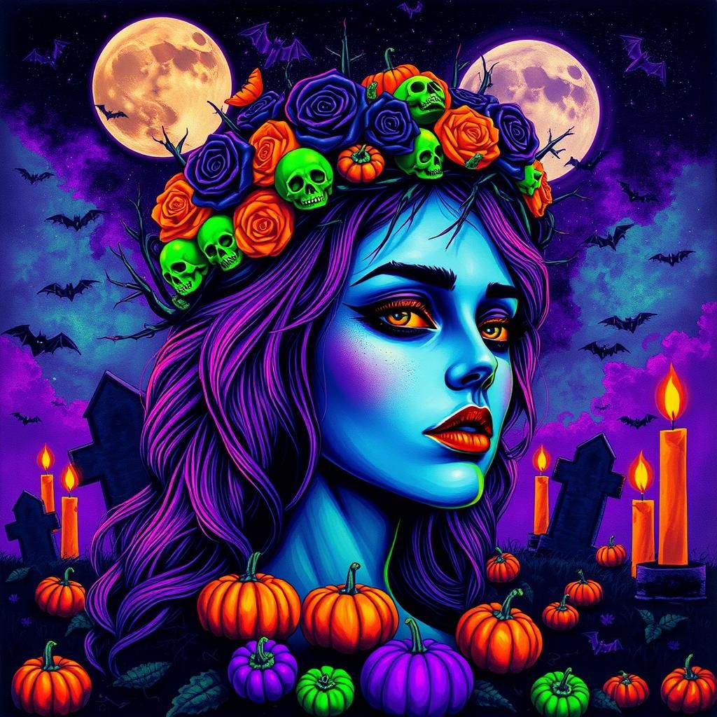 A Halloween Scene Queen