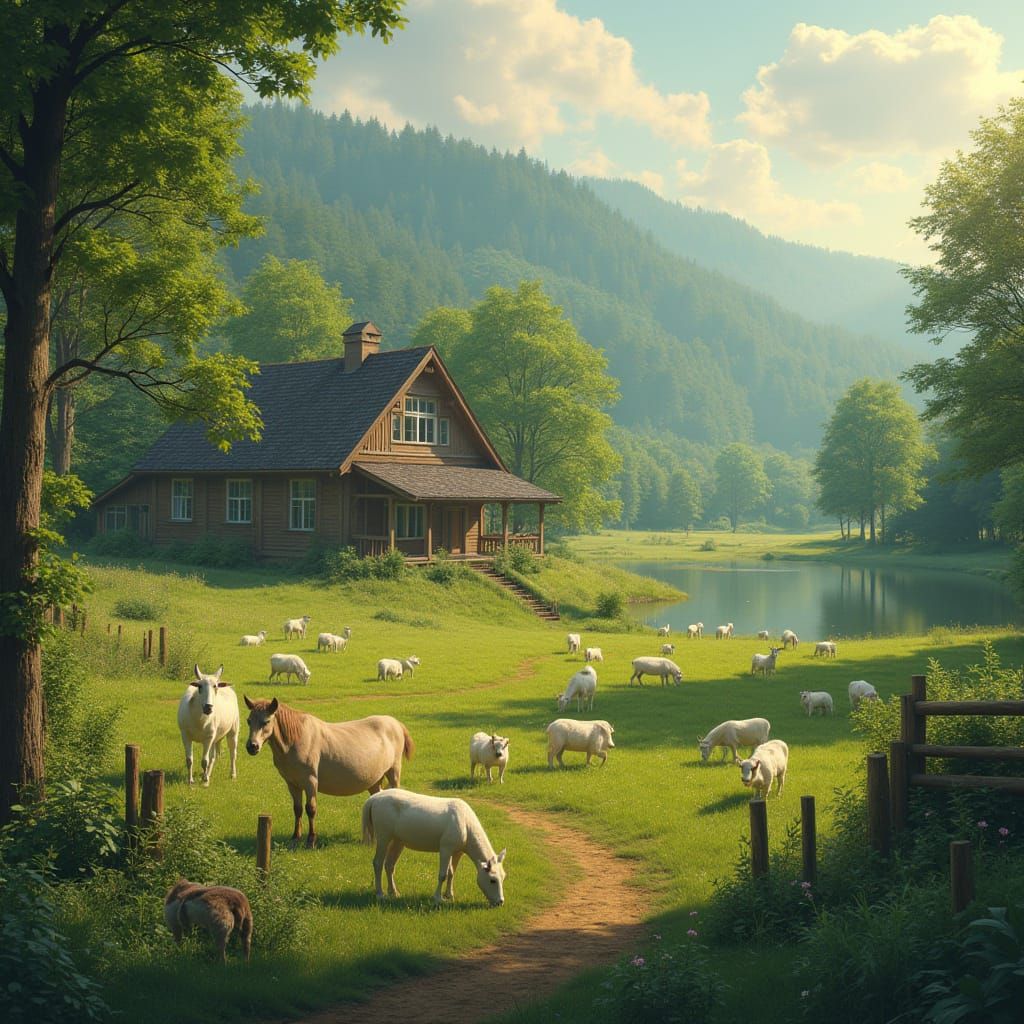 Spiritual Sanctuary for Rescued Animals in Serene Lush Lands...