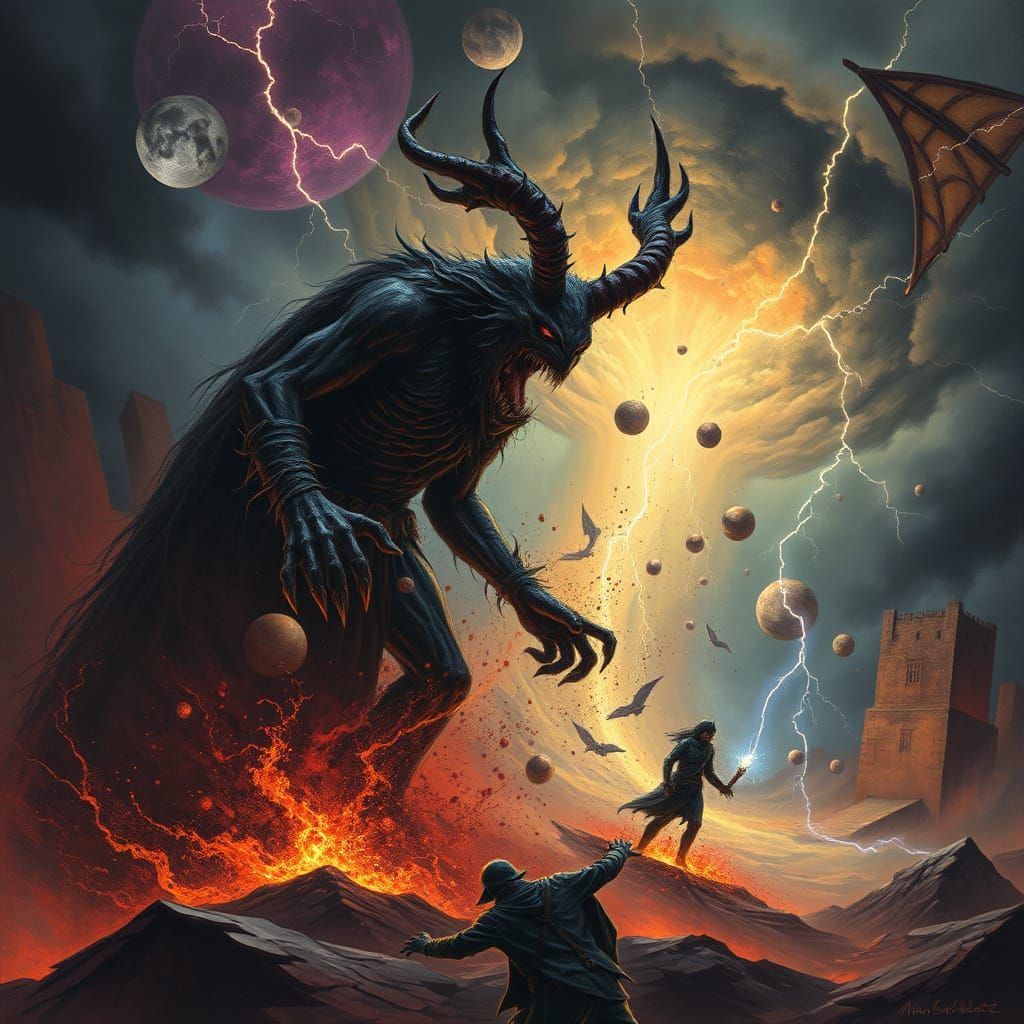 Fractured Psyche in Turbulent Turmoil