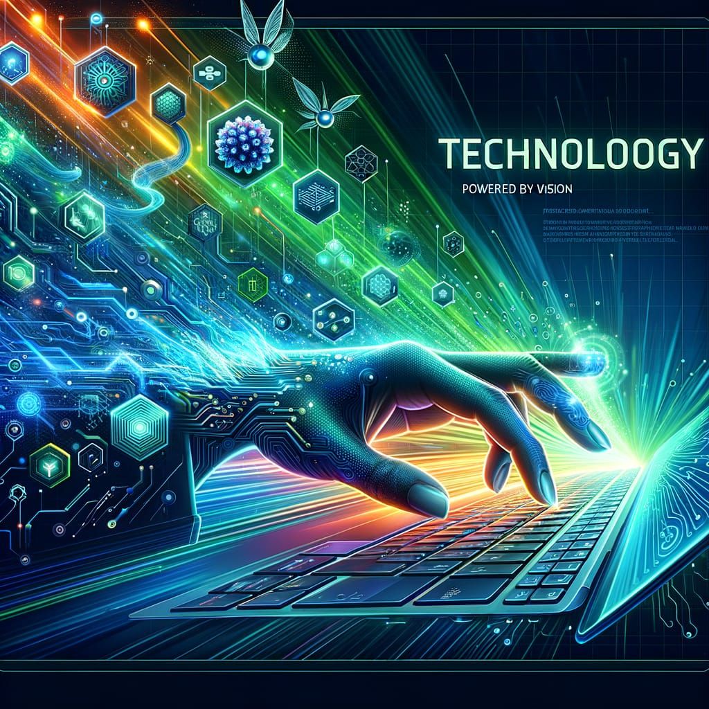 Robust Blue Futuristic Technology Banner in High-Tech Style