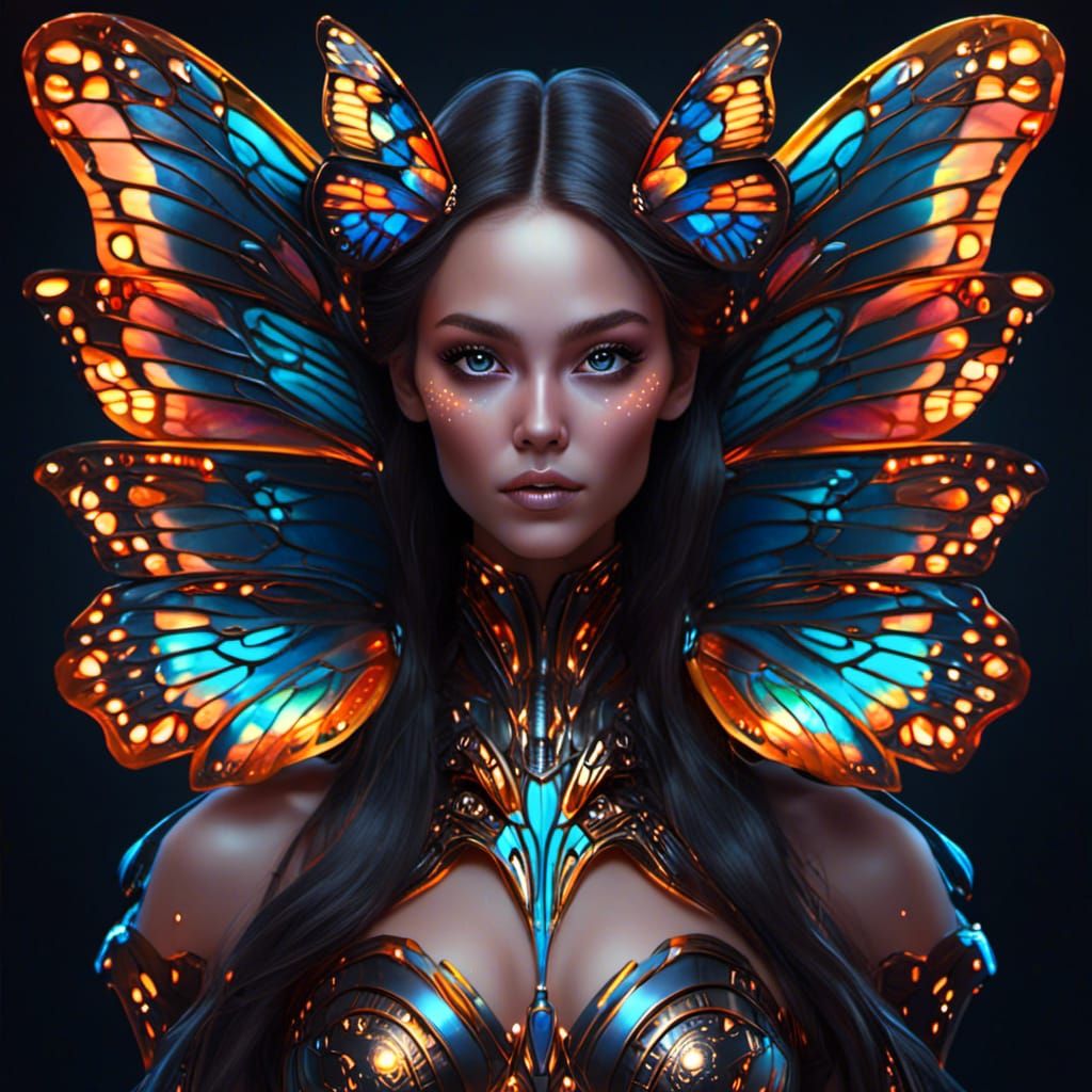 butterfly woman